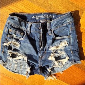 American Eagle high waist Jean shorts